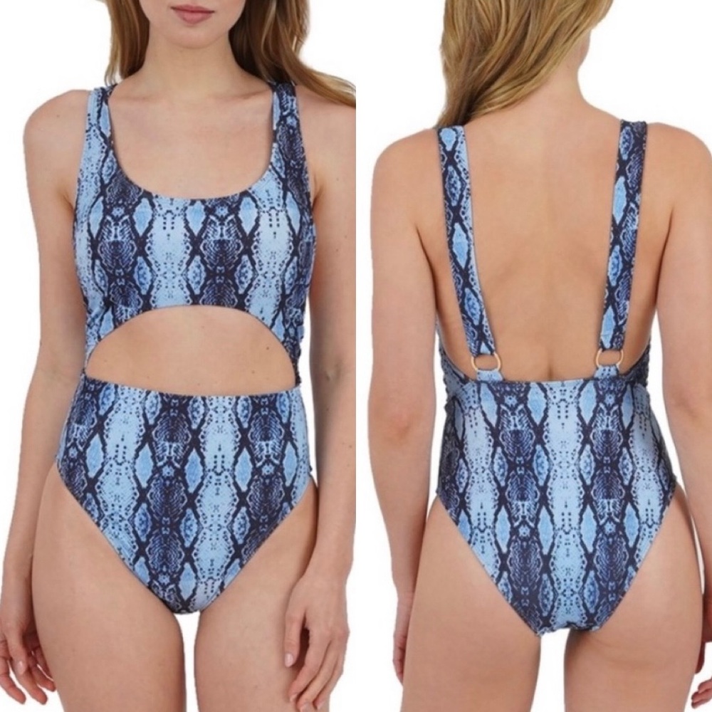 NWT RACHEL ROY Womens Desert Snake Cut Out One Piece
Size M NEVER WEAR